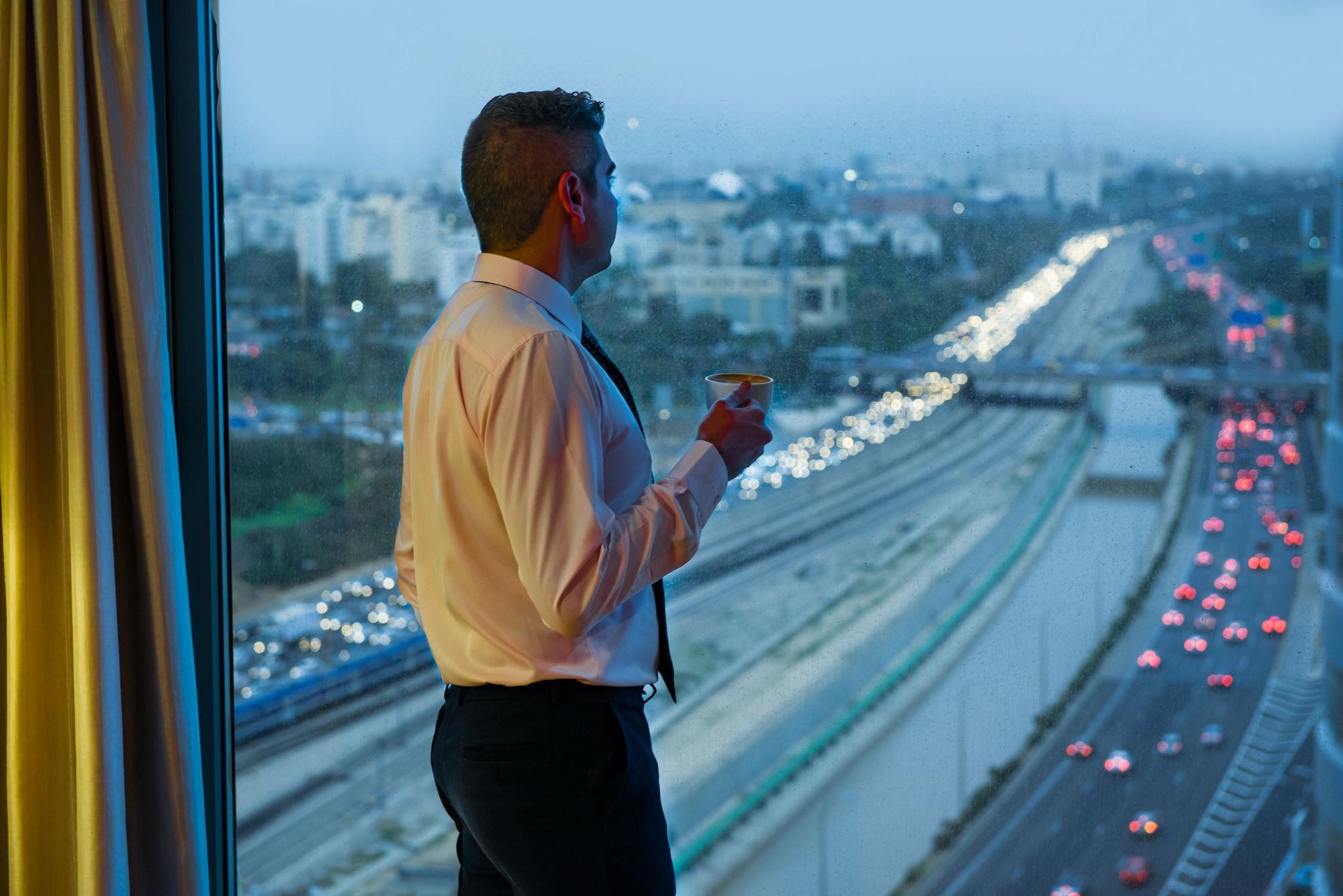 Leonardo City Tower Hotel Tel Aviv Giv'atayim Exteriér fotografie View from the 30th floor